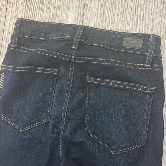 Paige Hoxton Ultra Skinny Dark Wash Blue Jeans size 24 - Picture 4 of 9